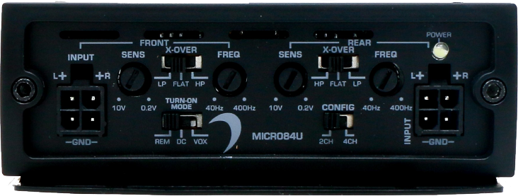 Diamond Audio Micro 4 Channel Class D Amplifier (330w x 2 bridged @ 4 ohm)