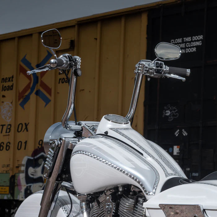 Klock Werks Klip Hanger Handlebars for H-D 2008-2013 Road Glide, 2008-2024 Road King and 2008-2017 Softail