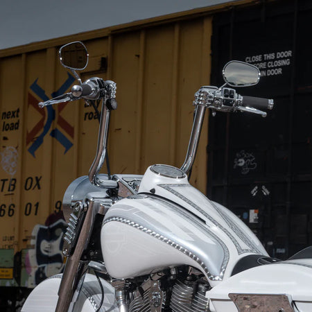 Klock Werks Klip Hanger Handlebars for H-D 2008-2013 Road Glide, 2008-2024 Road King and 2008-2017 Softail