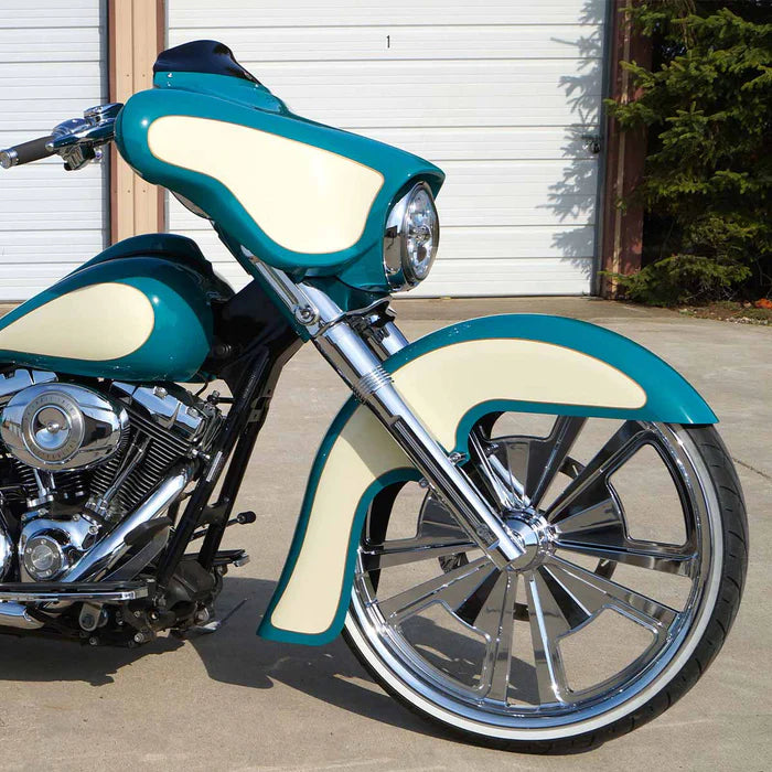 Klock Werks Big Wheel Front Fender for H-D 1983-2013 Street Glide, Road Glide and Road King