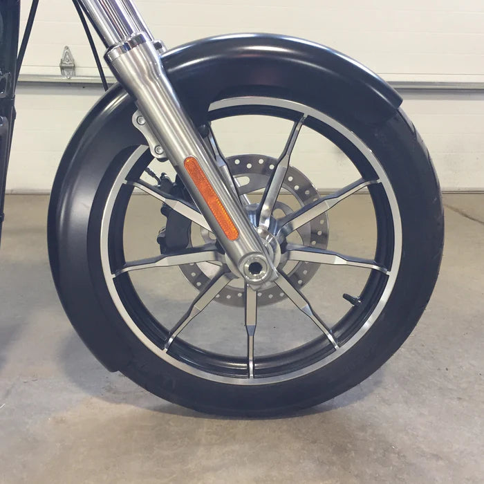 Klock Werks 19" Tire Hugger Front Fender Fit Kit for Harley-Davidson 2006-2017 Dyna and 2018-2026 Softail Street Bob