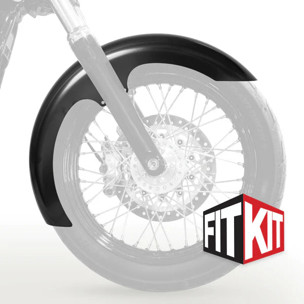 Klock Werks 19" Tire Hugger Front Fender Fit Kit for Harley-Davidson 2006-2017 Dyna and 2018-2026 Softail Street Bob