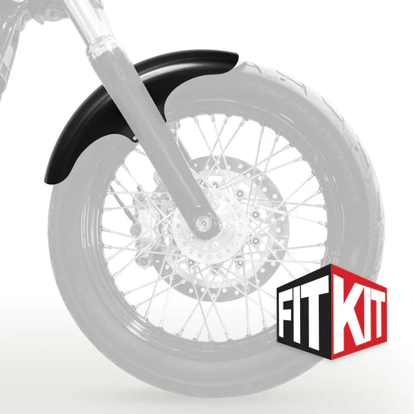 Klock Werks 19" Tire Hugger Front Fender Fit Kit for Harley-Davidson 2006-2017 Dyna and 2018-2026 Softail Street Bob