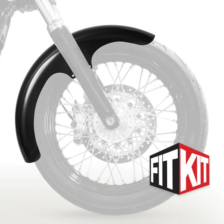 Klock Werks 19" Tire Hugger Front Fender Fit Kit for Harley-Davidson 2006-2017 Dyna and 2018-2026 Softail Street Bob