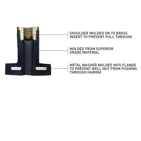 Klock Werks Flare Nuts for Harley-Davidson 1998-2013 Road Glide (FLTR)