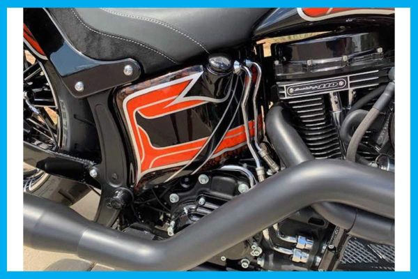 Dirty Bird Softail “Slick Shot” Oil Bag Cover 2006 To 2017