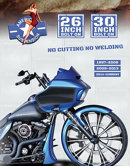 American Suspension FAT 26- Touring Bolt On Big Wheel kit for 26, FAT26 or 30 wheel - 198
