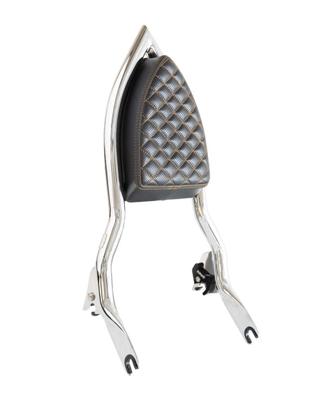 Factory 47 Diablo Backrest Diamond Stitched fits 2009-2024 Baggers