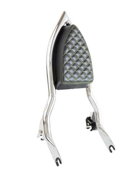 Factory 47 Diablo Backrest Diamond Stitched fits 2009-2024 Baggers