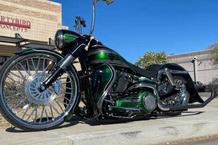 Dirty Bird Softail Leg Warmers 8″ with Custom Crash Bar 2001 To 2017