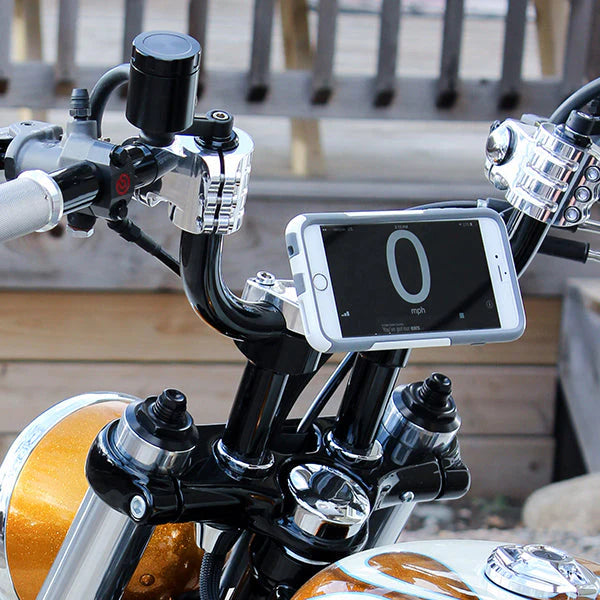 Klock Werks iOmounts Center Riser Magnetic Phone Mount for Harley-Davidson