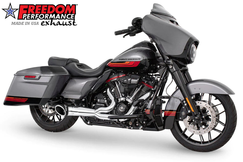 Freedom Performance HARLEY TOURING 2-INTO-1 TURNOUT/SIDEDUMP FULL SYSTEM BUNDLE (FPE STOCK CHECK)