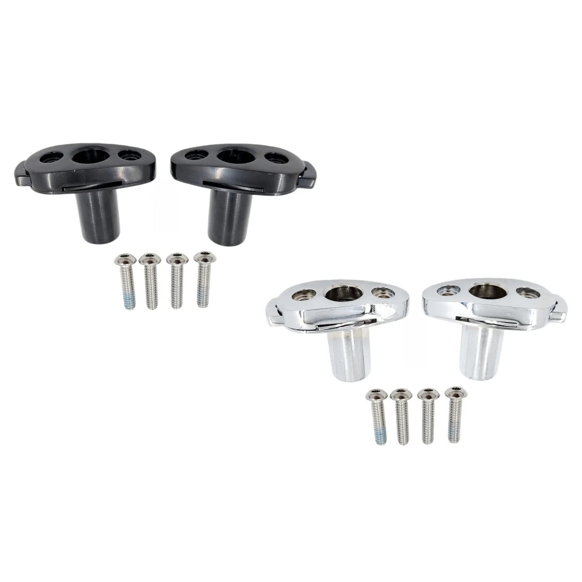 CMC-Motorsports Passenger Trike Backrest Docking Kit (Available in Gloss Black & Chrome)