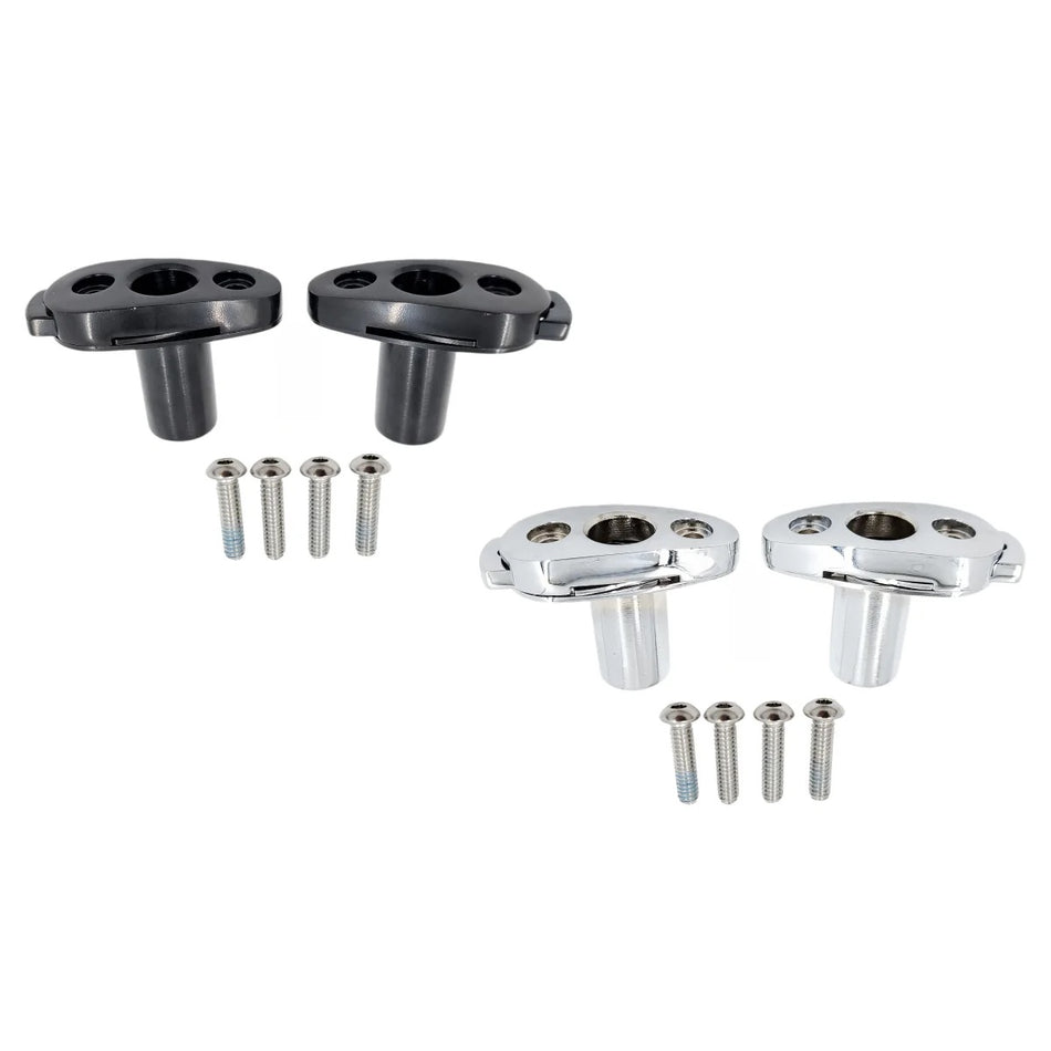 CMC-Motorsports Passenger Trike Backrest Docking Kit (Available in Gloss Black & Chrome)