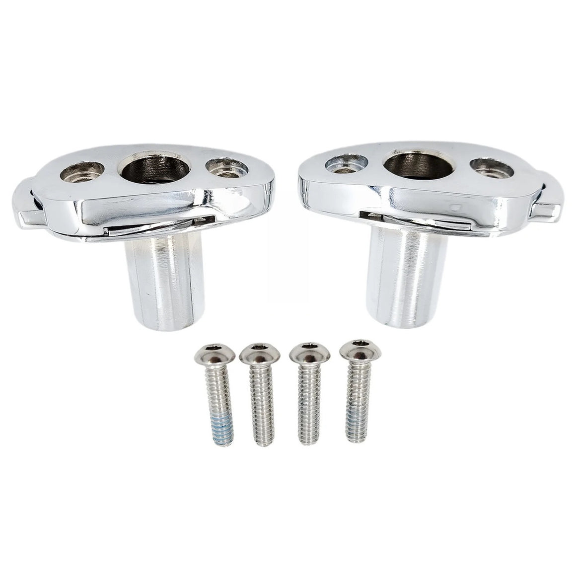 GQTechs Passenger Trike Backrest Docking Kit (Available in Gloss Black & Chrome)