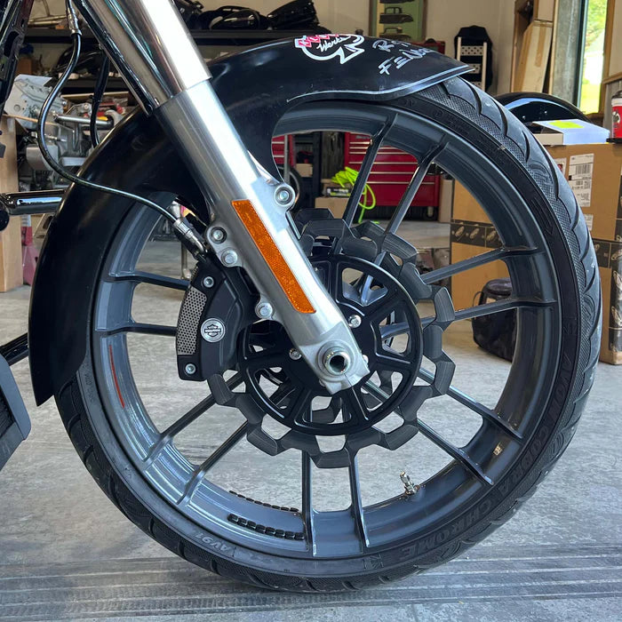 Klock Werks Steadfast Tire Hugger Front Fender Mounting Blocks for Harley-Davidson 2014-2026 Street Glide, Road Glide and Road King