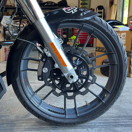 Klock Werks Steadfast Tire Hugger Front Fender Mounting Blocks for Harley-Davidson 2014-2026 Street Glide, Road Glide and Road King