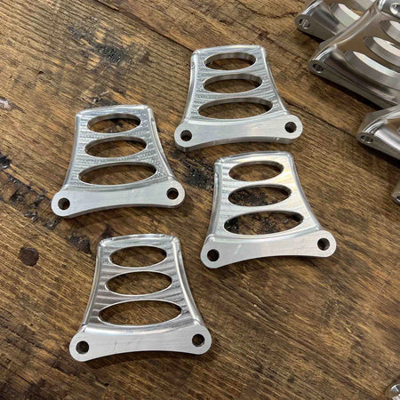 Klock Werks Steadfast Tire Hugger Front Fender Mounting Blocks for Harley-Davidson 2014-2026 Street Glide, Road Glide and Road King