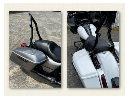 Iron Hold Longhorn Sissybar for HD Touring