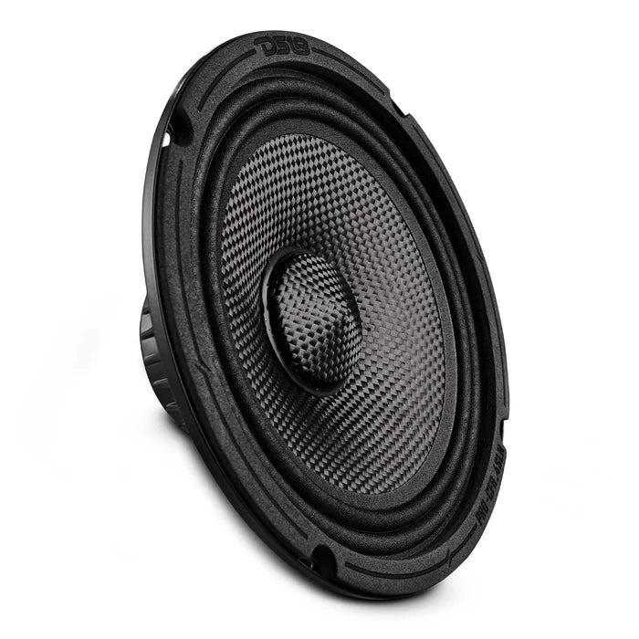 DS18 PRO-CF6.4SLN 6.5” Slim Motorcycle & Motorsports Loudspeaker With Neodymium Magnet and Water Resistant Carbon Fiber Cone | 4-Ohm 150W RMS