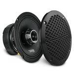 DS18 PRO-ZT 8" Coaxial Mid-Range Loudspeaker with Water-Resistant Cone Built-in Bullet Tweeter and Grill | 275W RMS 4-Ohm