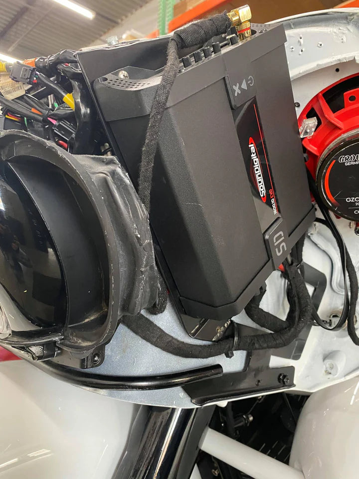 XEL SIDE PLATES FOR 15 UP ROAD GLIDE AMP BRACKET