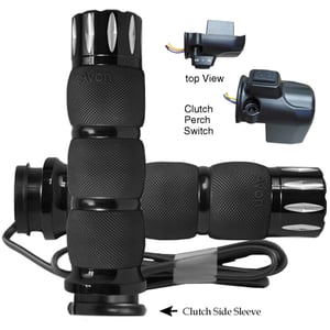 AVON Air Cushion Anodized or Chrome Rival Heated Grips
