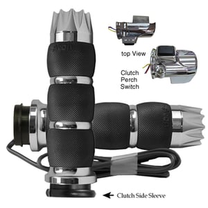 AVON Air Cushion Anodized or Chrome Excalibur Heated Grips