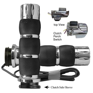 AVON Air Cushion Anodized or Chrome Rival Heated Grips