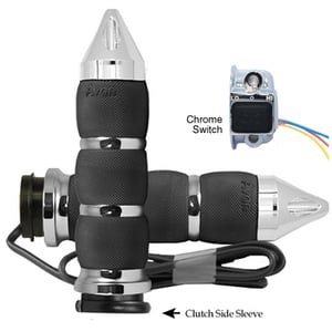 AVON Air Cushion Anodized or Chrome Spiked Heated Grips