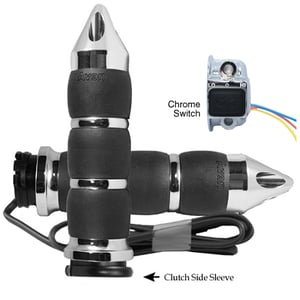 AVON Velvet Air Anodized or Chrome Spike Heated Grips