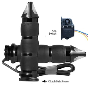 AVON Velvet Air Anodized or Chrome Spike Heated Grips