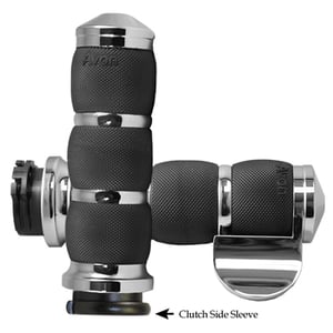 AVON Air Cushion Anodized or Chrome Grips with Throttle Assist