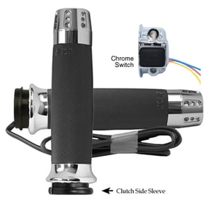 AVON Custom Contour Anodized or Chrome Gatlin Heated Grips