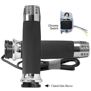 AVON Custom Contour Anodized or Chrome Gatlin Heated Grips