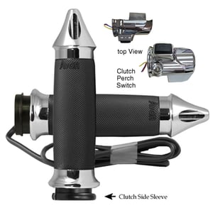 AVON Custom Contour Anodized or Chrome Spike Heated Grips