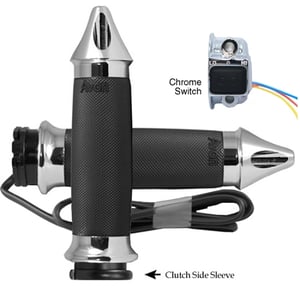 AVON Custom Contour Anodized or Chrome Spike Heated Grips