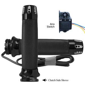 AVON Custom Contour Anodized or Chrome Gatlin Heated Grips