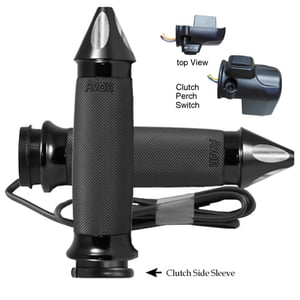 AVON Custom Contour Anodized or Chrome Spike Heated Grips