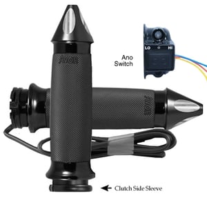 AVON Custom Contour Anodized or Chrome Spike Heated Grips