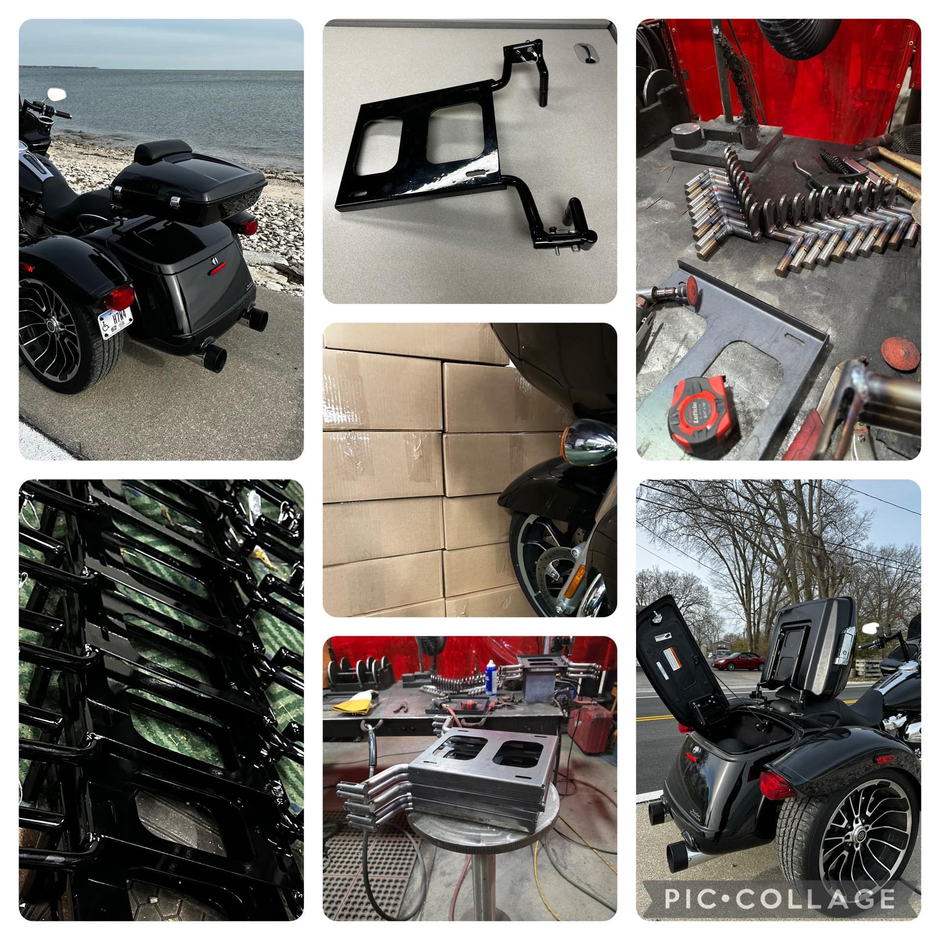 GQTechs RG3 / Freewheeler Tour Pack Mount with Dock-Solid & Rear Support