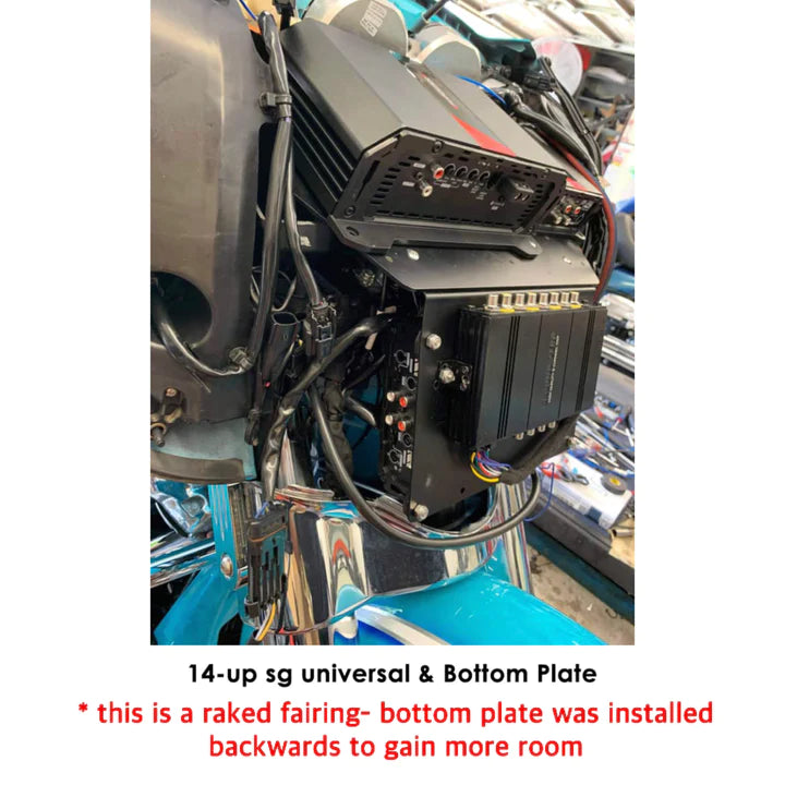 XEL NEW STREET GLIDE BOTTOM PLATE - AMP RACK
