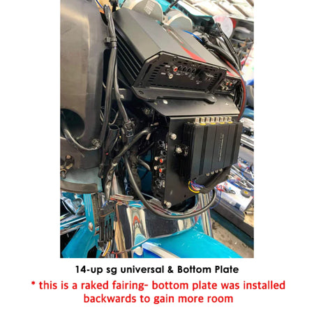 XEL NEW STREET GLIDE BOTTOM PLATE - AMP RACK
