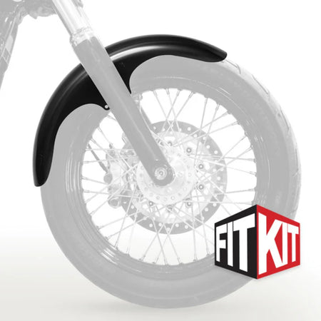 Klock Werks 19" Tire Hugger Front Fender Fit Kit for Harley-Davidson 2006-2017 Dyna and 2018-2026 Softail Street Bob
