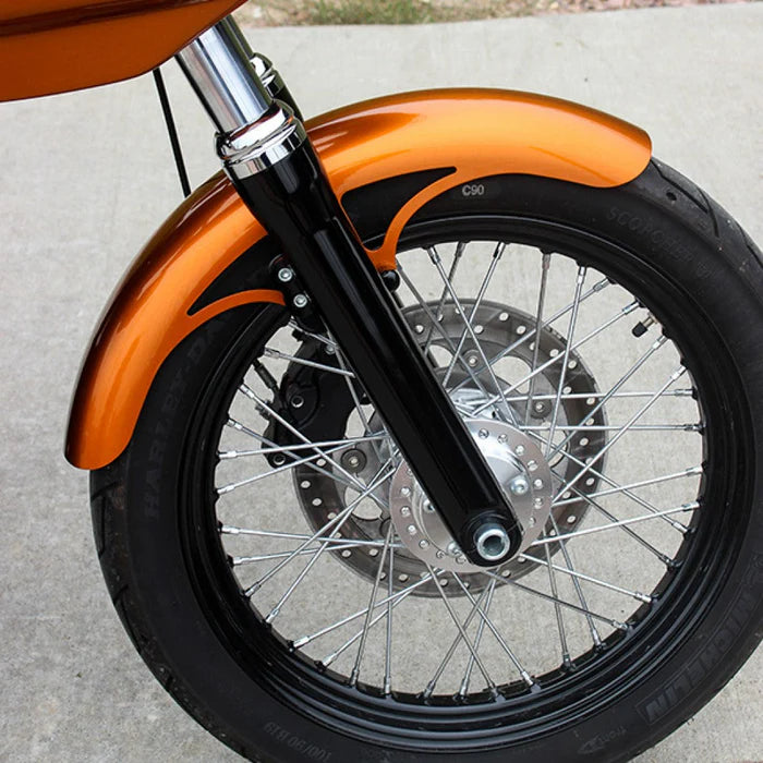 Klock Werks 19" Tire Hugger Front Fender Fit Kit for Harley-Davidson 2006-2017 Dyna and 2018-2026 Softail Street Bob