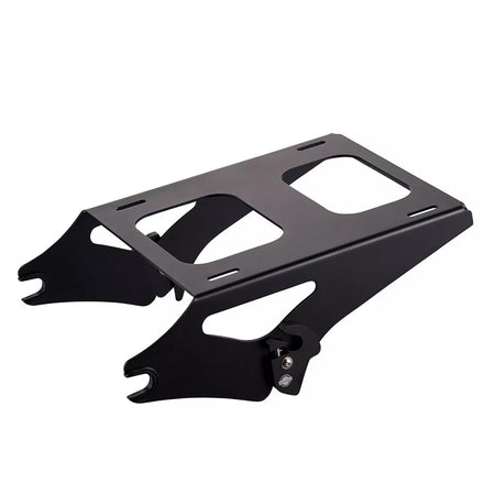 *Advanblack *  BLACK DETACHABLE TWO UP TOUR PACK MOUNTING RACK HARLEY TOURING '09-'24