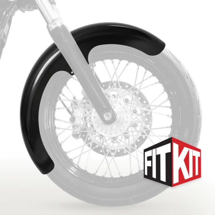 Klock Werks 19" Tire Hugger Front Fender Fit Kit for Harley-Davidson 2006-2017 Dyna and 2018-2026 Softail Street Bob